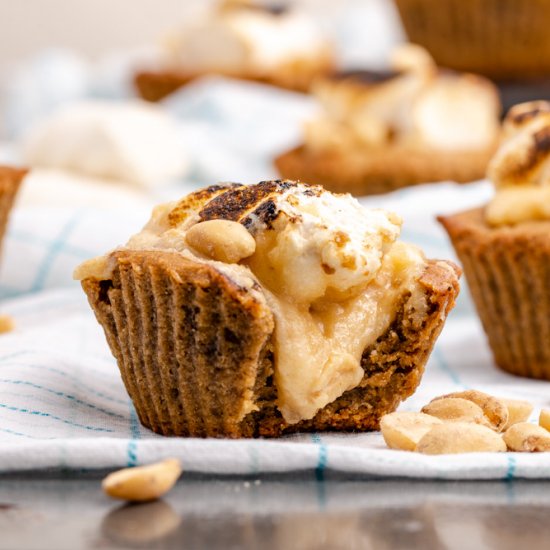 Fluffernutter Cookie Cups