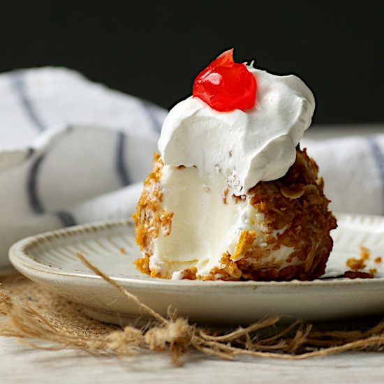 No Fry Deep Fried Ice Cream