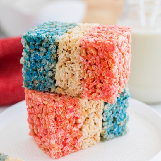 Red White & Blue Rice Krispies