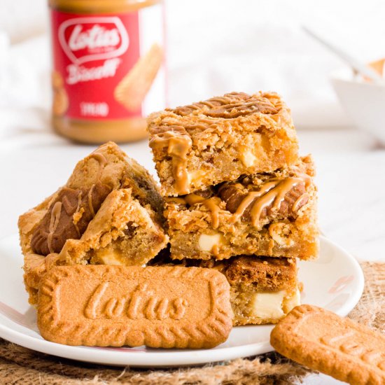 Biscoff Blondies