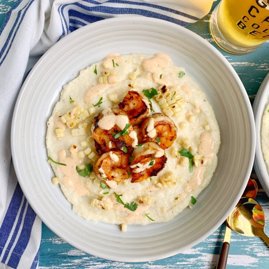 Street Corn Shrimp and Grits