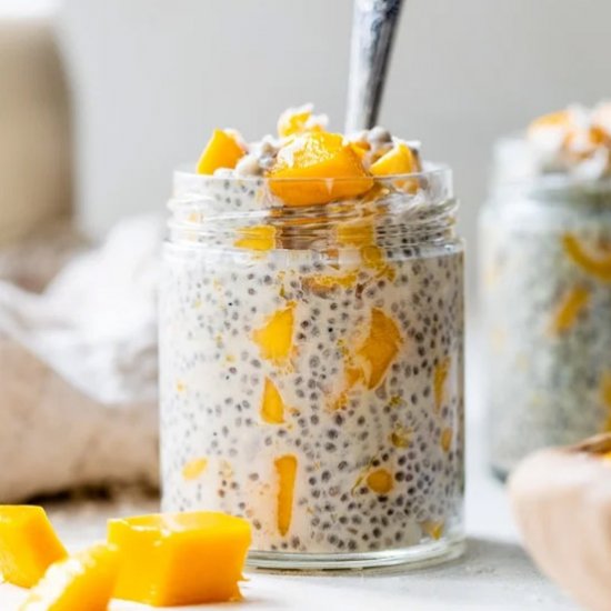 Mango Coconut Chia Pudding