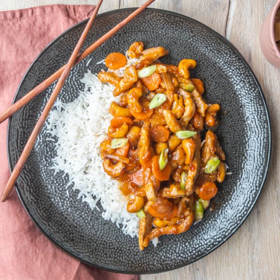 Sticky Pork Stir Fry