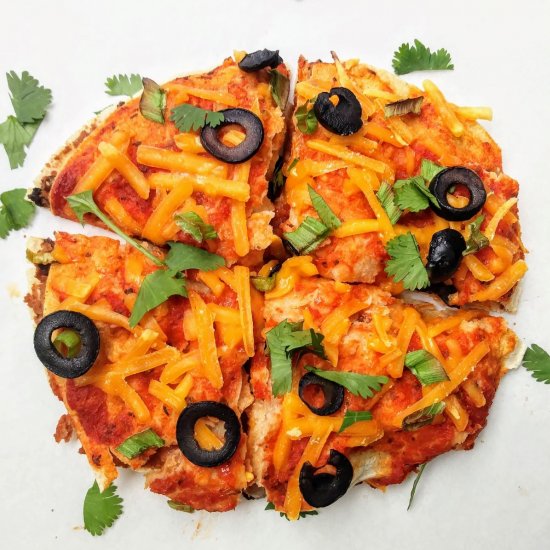 Easy Vegan Mexican Pizza