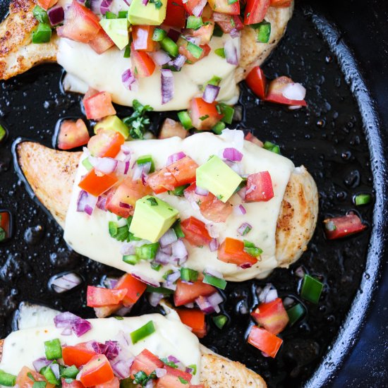 Chicken with Pico de Gallo & Cheese