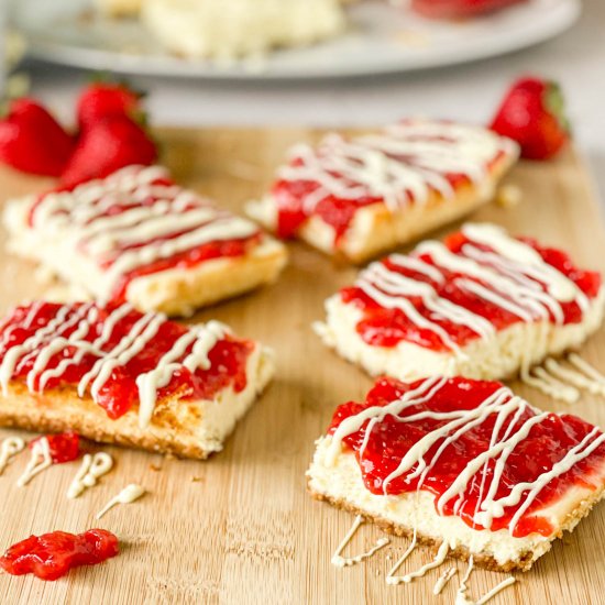 Strawberry Cheesecake Snack Bars