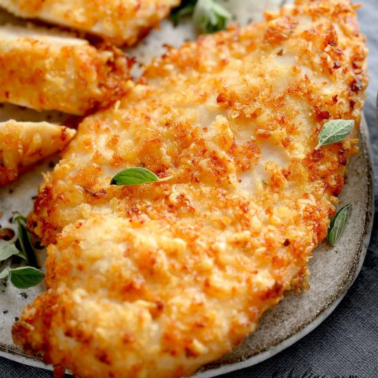 Air Fryer Parmesan Crusted Chicken