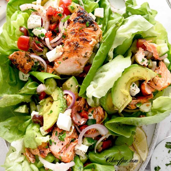 Salmon Lettuce Wraps