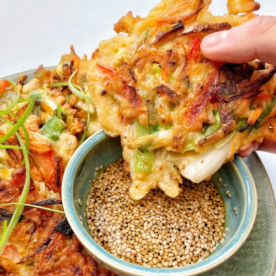 Korean-style Vegetable Pancakes