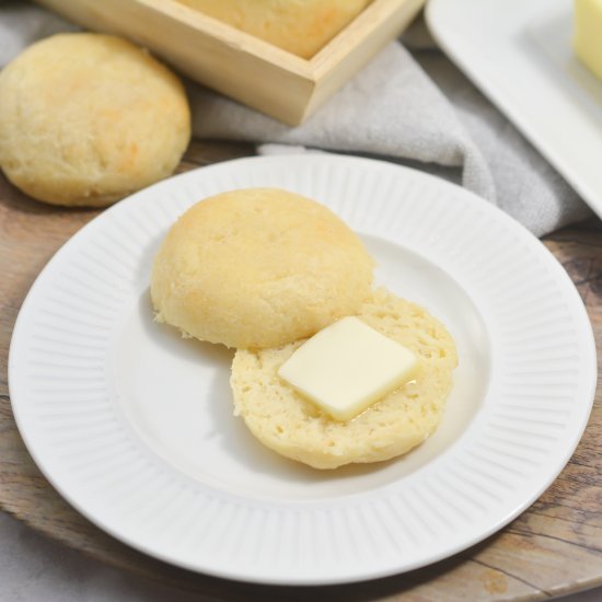 Bake warm, flaky, keto dinner rolls