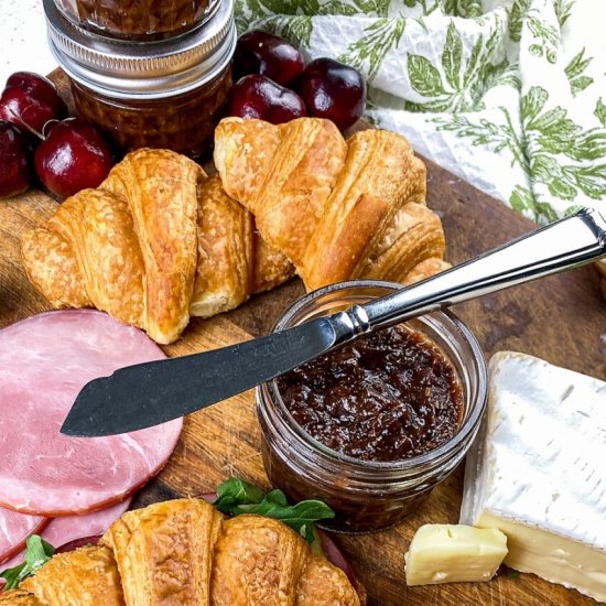 Croissants with Cherry Chutney