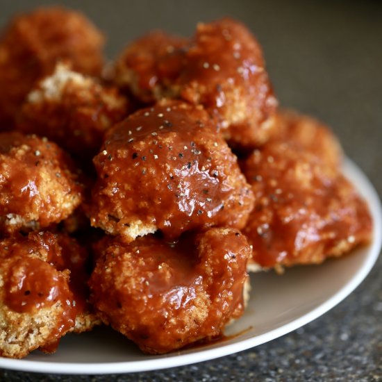 Vegan Baked BBQ Cauliflower “Wings”