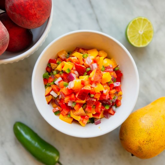 Mango Peach Salsa