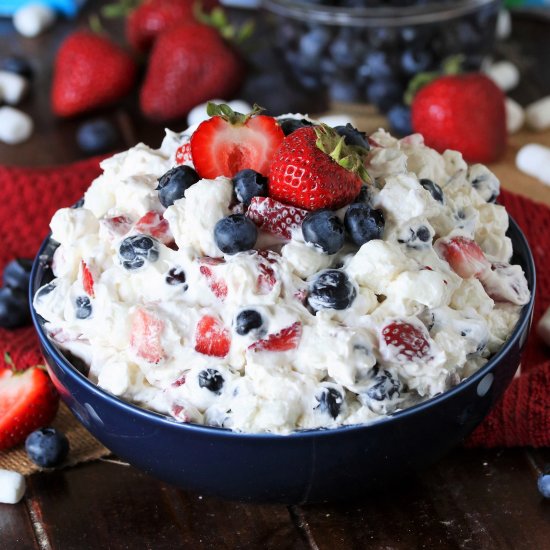 Red White & Blue Fluff Salad