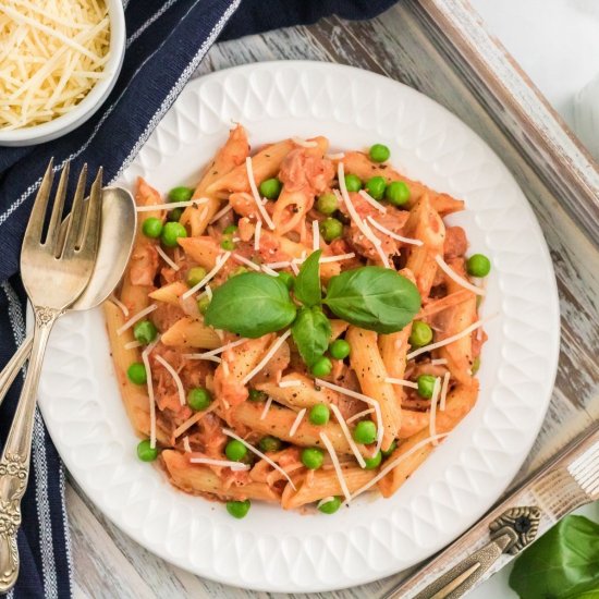 Penne with Tomato Cream Sauce