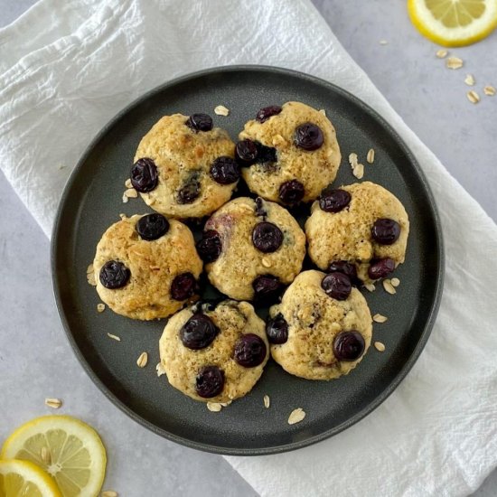 Vegan Blueberry Lemon Muffins