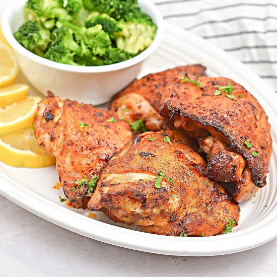 KETO AIR FRYER CHICKEN THIGHS