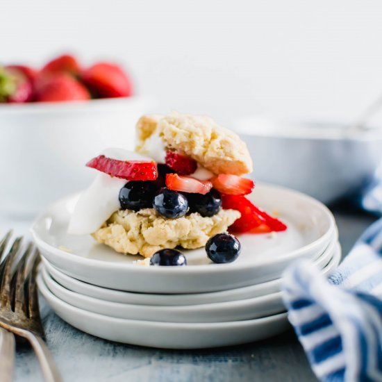 Blueberry Strawberry Shortcake