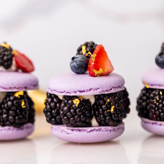 Summer Berry Macarons