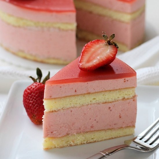 Strawberry Mousse Cake