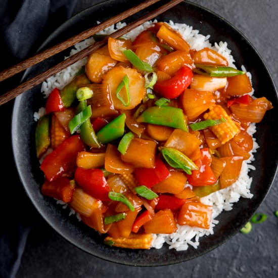 Sweet and Sour Vegetables