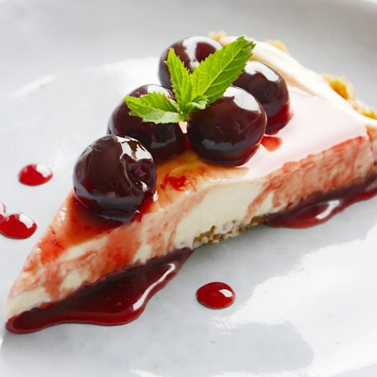 No-Bake Cherry Cheesecake