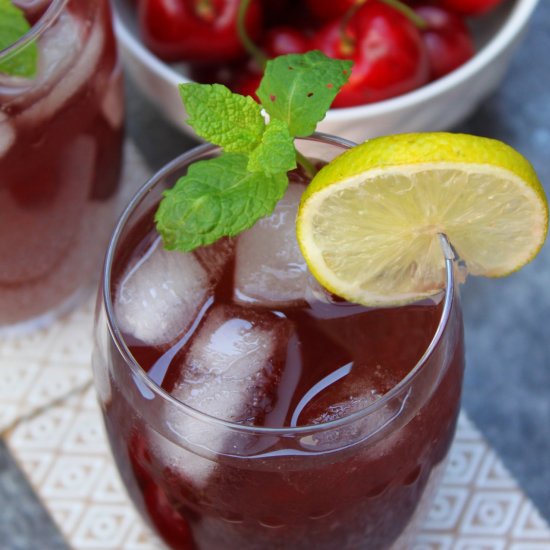 Homemade Cherry Lemonade