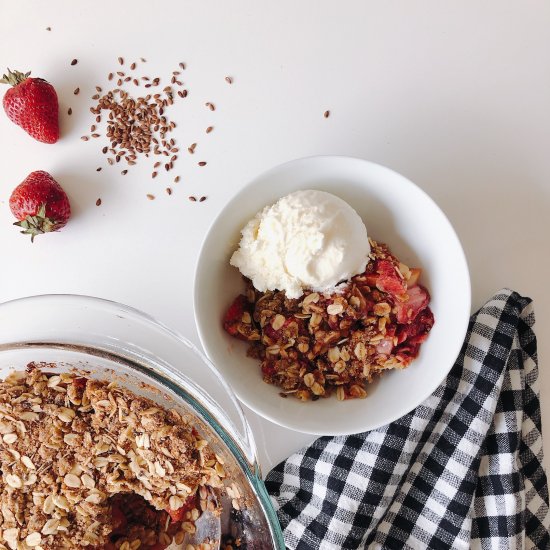 Apple Strawberry Crisp