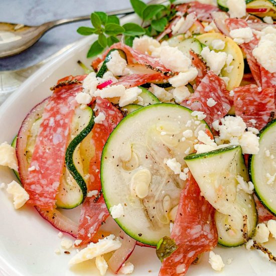 Summer Squash Antipasto Salad