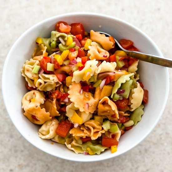 Zesty Italian Tortellini Salad