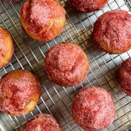 Strawberry Doughnut Muffins