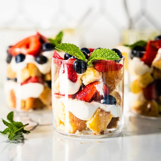 Individual Berry Trifles