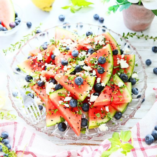 Watermelon Salad with Cumin Maple S