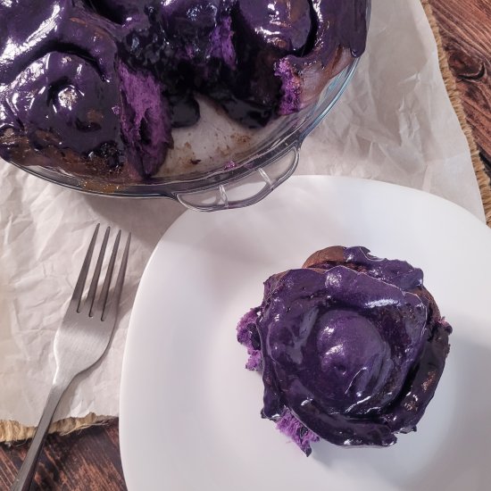 Ube Cinnamon Rolls