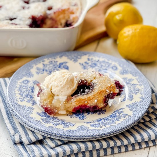 Blueberry Lemon Pudding Cake