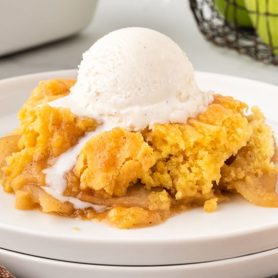 Cake Mix Apple Cobbler