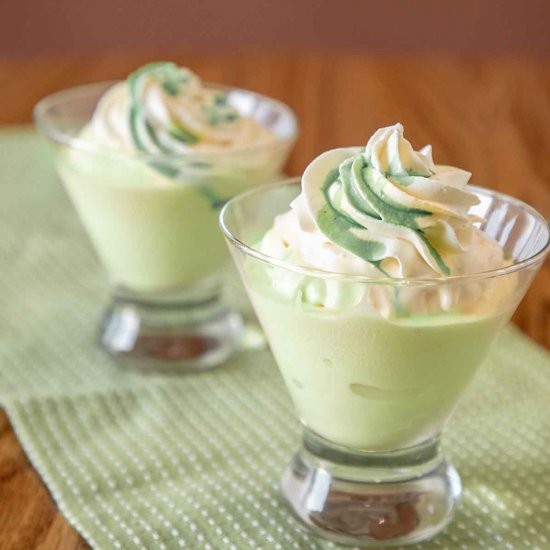 Frozen Grasshopper Ice Cream Drink