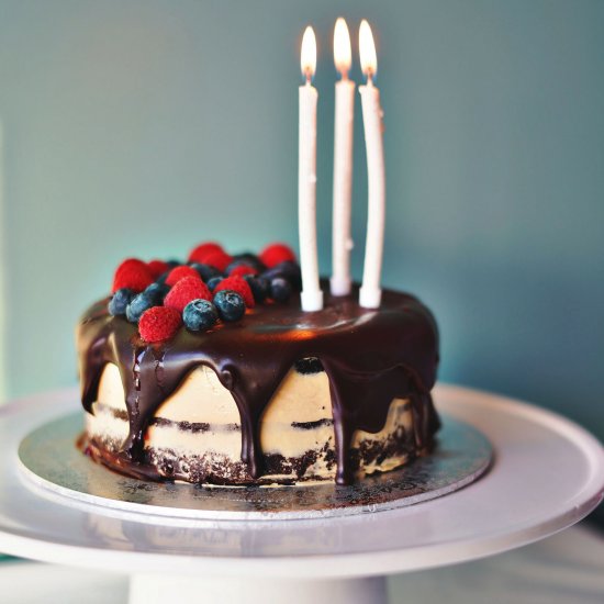 Chocolate and Coffee Birthday Cake