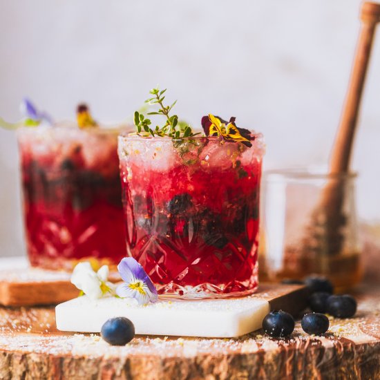 Honey Thyme Blueberry Smash