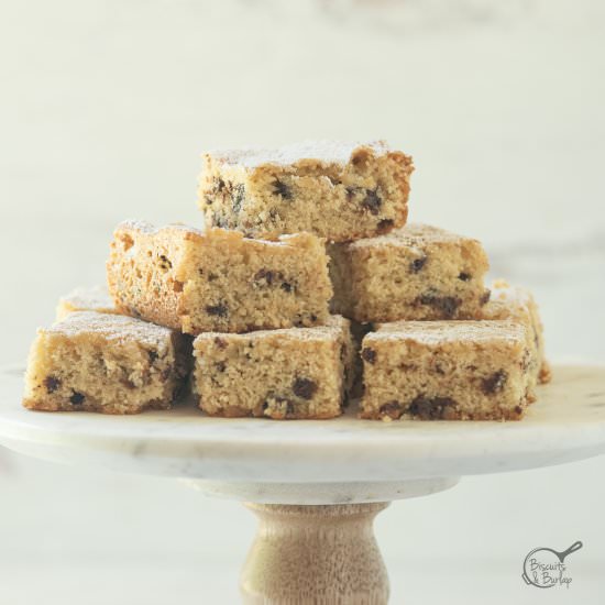 Buttermilk Bars with Chocolate Chip