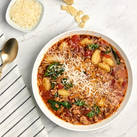 Italian Sausage Gnocchi Soup