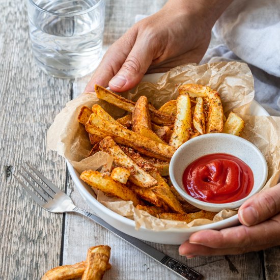 Spicy Air Fryer Fries (Chips)