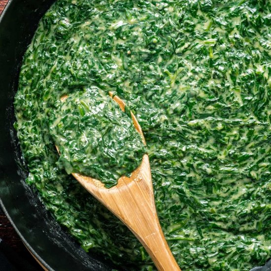 Vegan Creamed Spinach