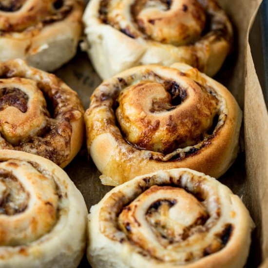 Cheese and Vegemite Scrolls