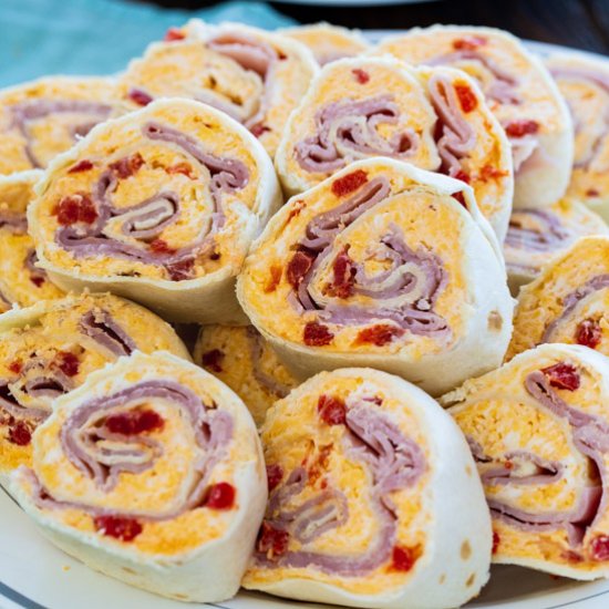 Ham and Pimento Cheese Pinwheels