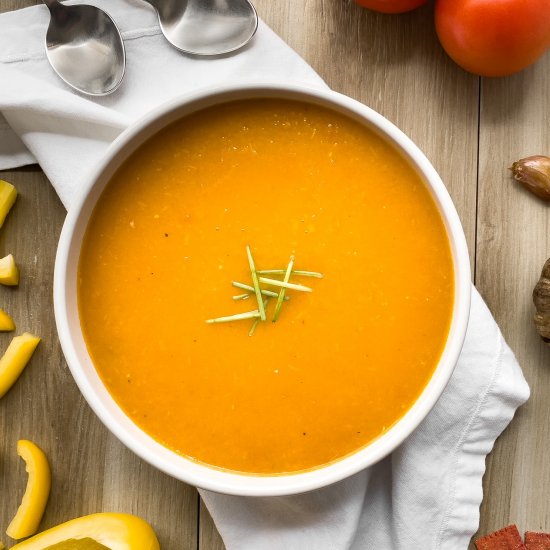 Roasted Yellow Pepper Soup