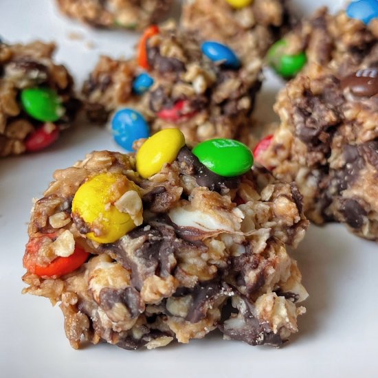 No-Bake Granola Monster Cookies