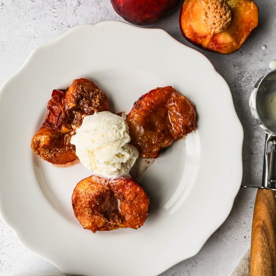 Air Fryer Grilled Peaches