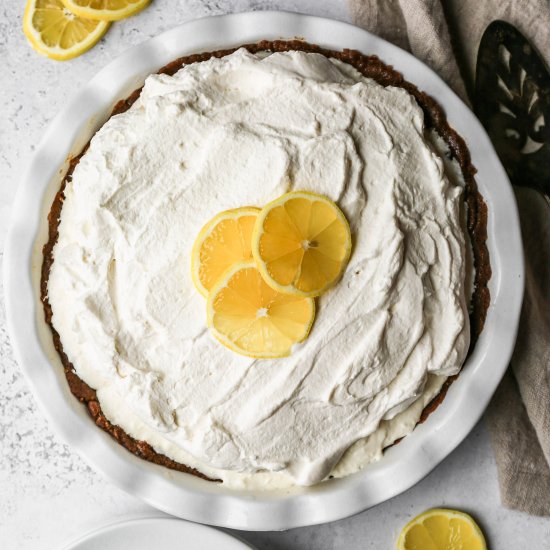 GF No Bake Lemon Icebox Pie