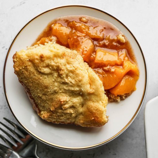 Gluten Free Canned Peach Cobbler